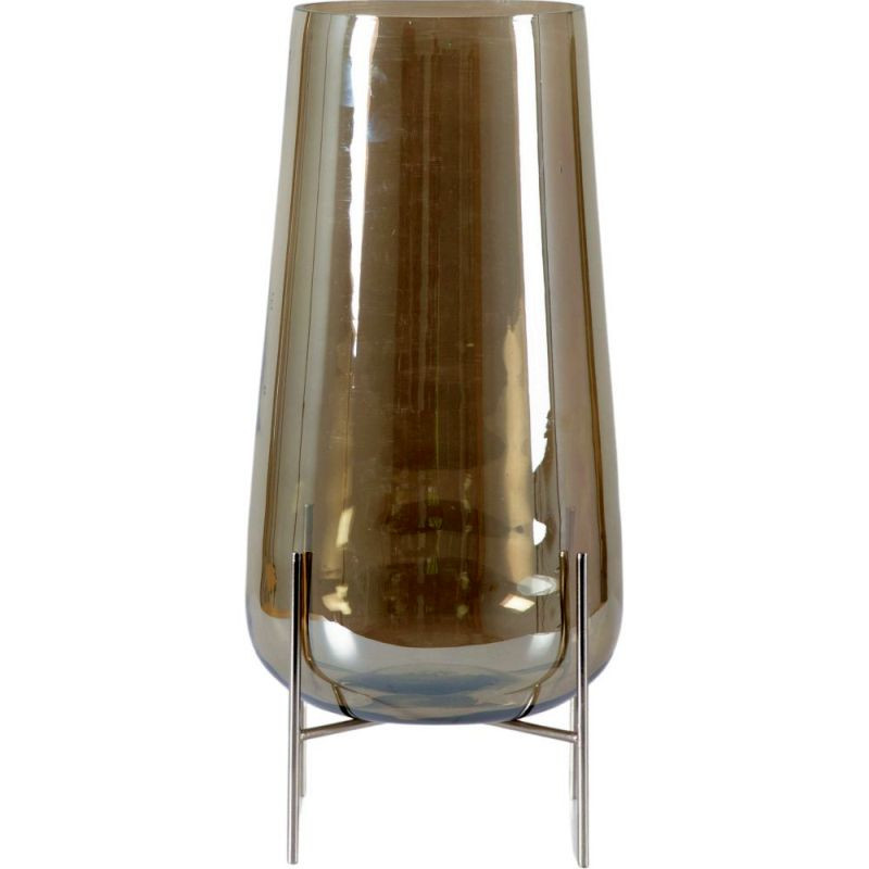 Endon Razzo Vase with Stand Amber Lustre 175x175x345mm - E...