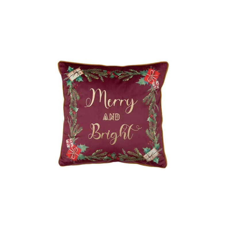 Endon Merry and Bright Cushion Red 450x450mm - ED-50594137...