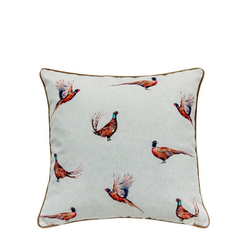 Endon Watercolour Kilburn Pheasant Cushion Cover 45x45cm -...