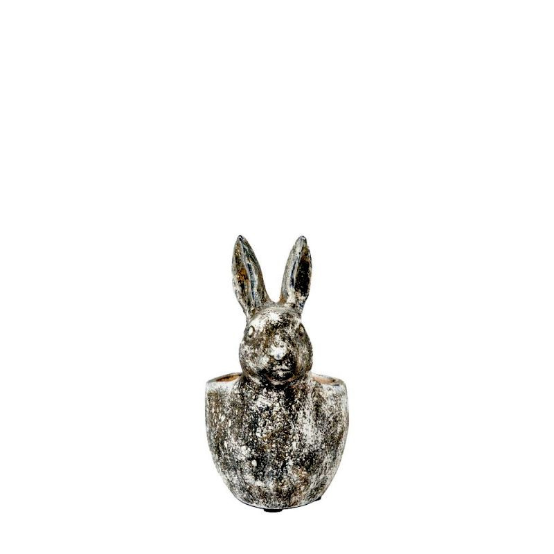 Endon Bunny Pot Small Distressed White 185x120x225mm - ED-...