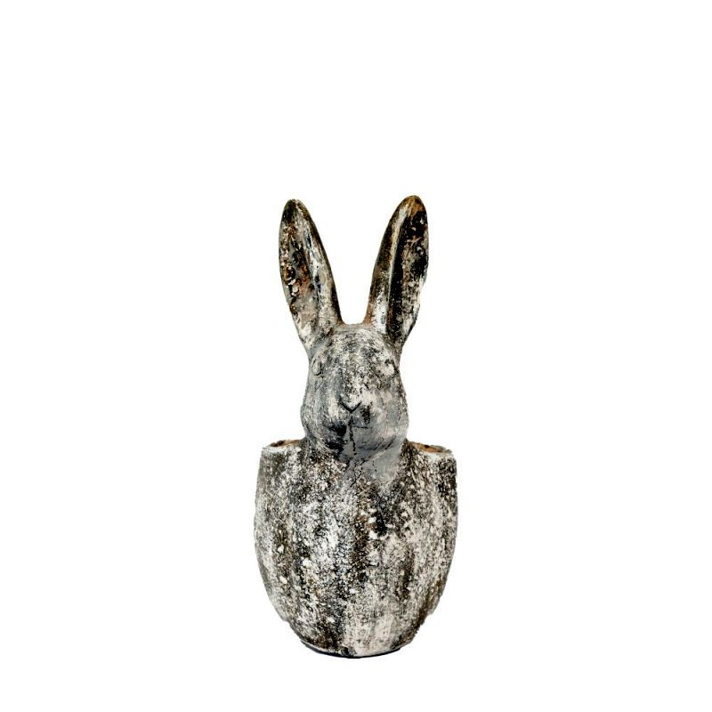 Endon Bunny Pot Large Distressed White 235x150x315mm - ED-...