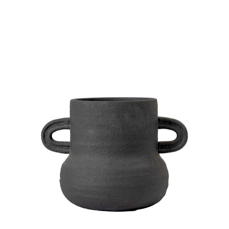 Endon Gorki Vase Small Black 250x185x185mm - ED-5059413869...