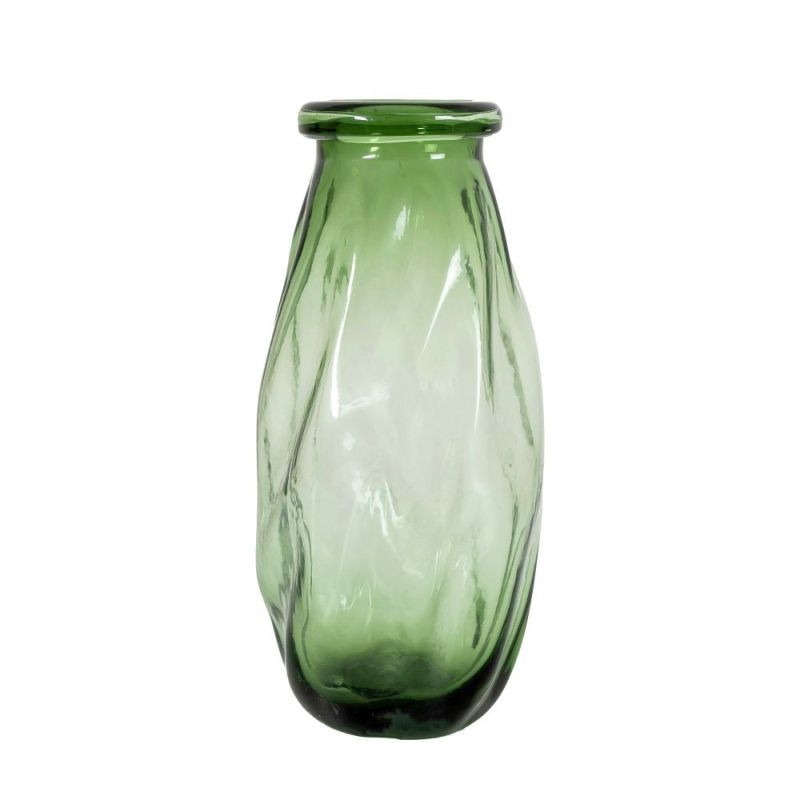 Endon Severn Vase Large Green 155x155x340mm - ED-505941386...