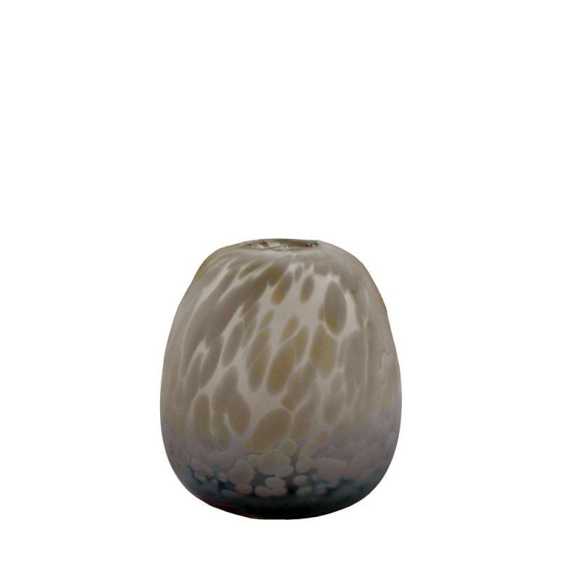 Endon Linni Vase Small Frosted White Speck 155x155x170mm -...