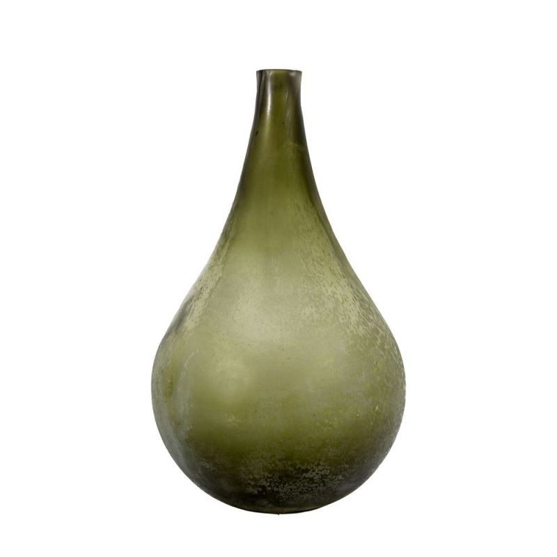 Endon Davos Vase Antique Green 220x220x375mm - ED-50594138...