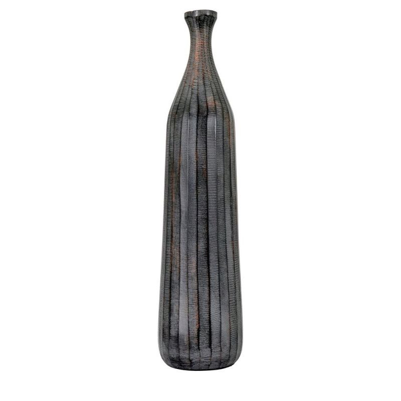 Endon Enya Bottle Vase Large Antique Grey 135x135x530mm - ...