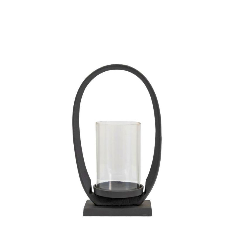 Endon Hooper Lantern Small Black 195x110x330mm - ED-505941...