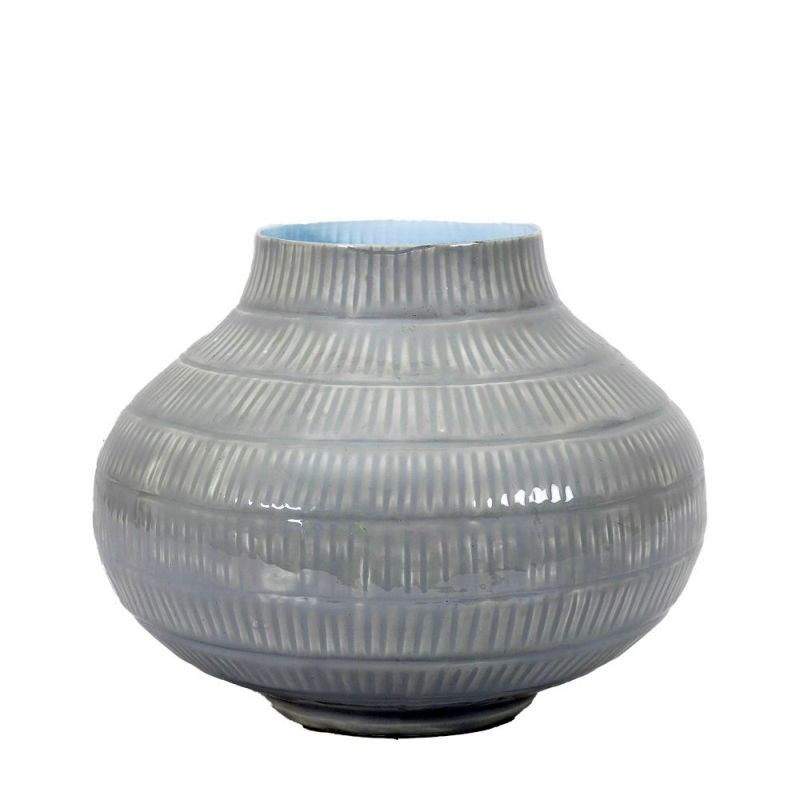 Endon Emmy Vase Large Pale Grey 240x240x195mm - ED-5059413...