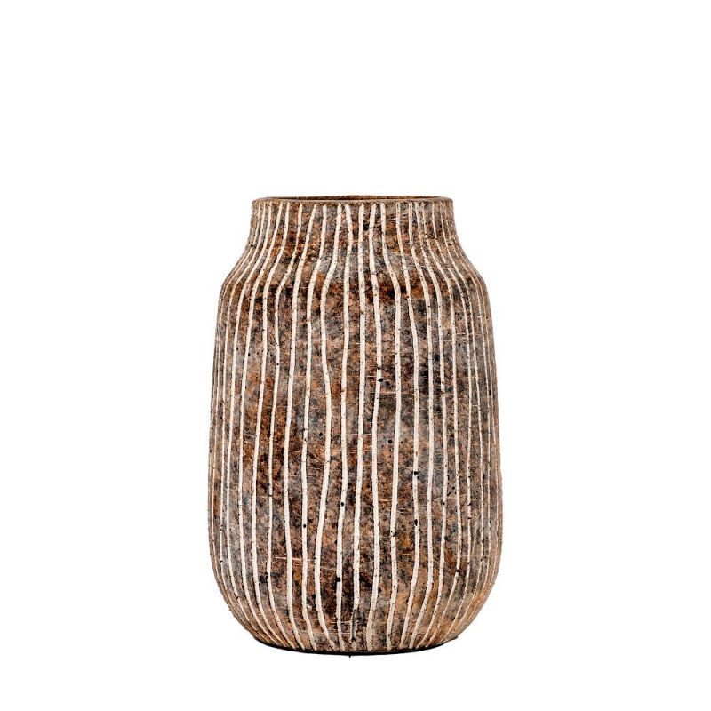 Endon Potosi Vase Small Earthy White 150x150x230mm - ED-5059413870965