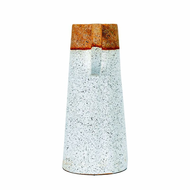 Endon Callow Pitcher Vase White Natural 200x170x380mm - ED...