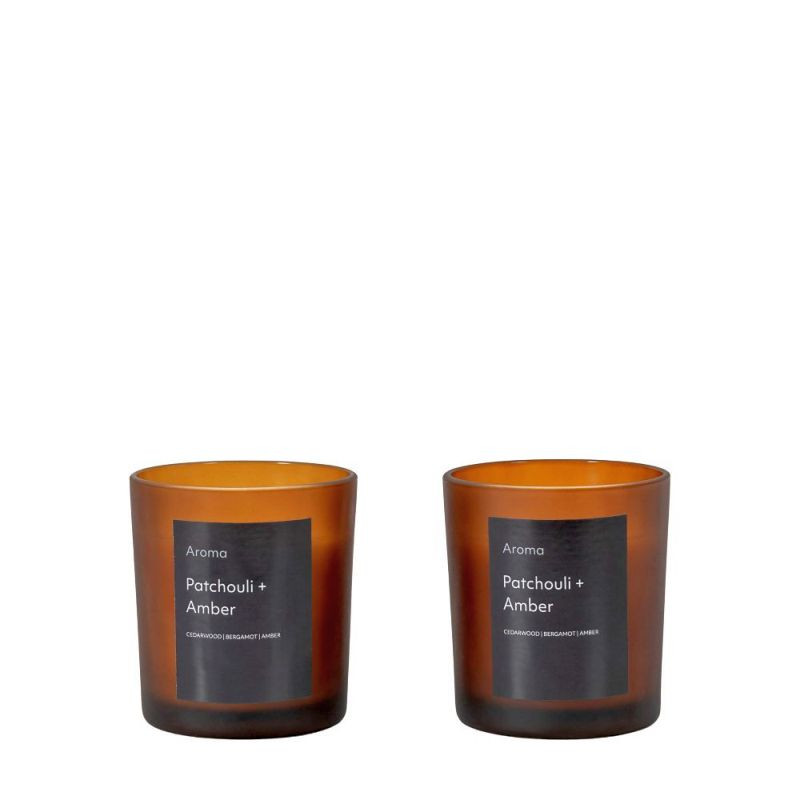 Endon Aroma Votive Patchouli & Amber (2pk) 70x70x75mm - ED...