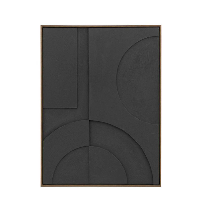 Endon Isola Relief Framed Art Black 625x825mm - ED-5059413...