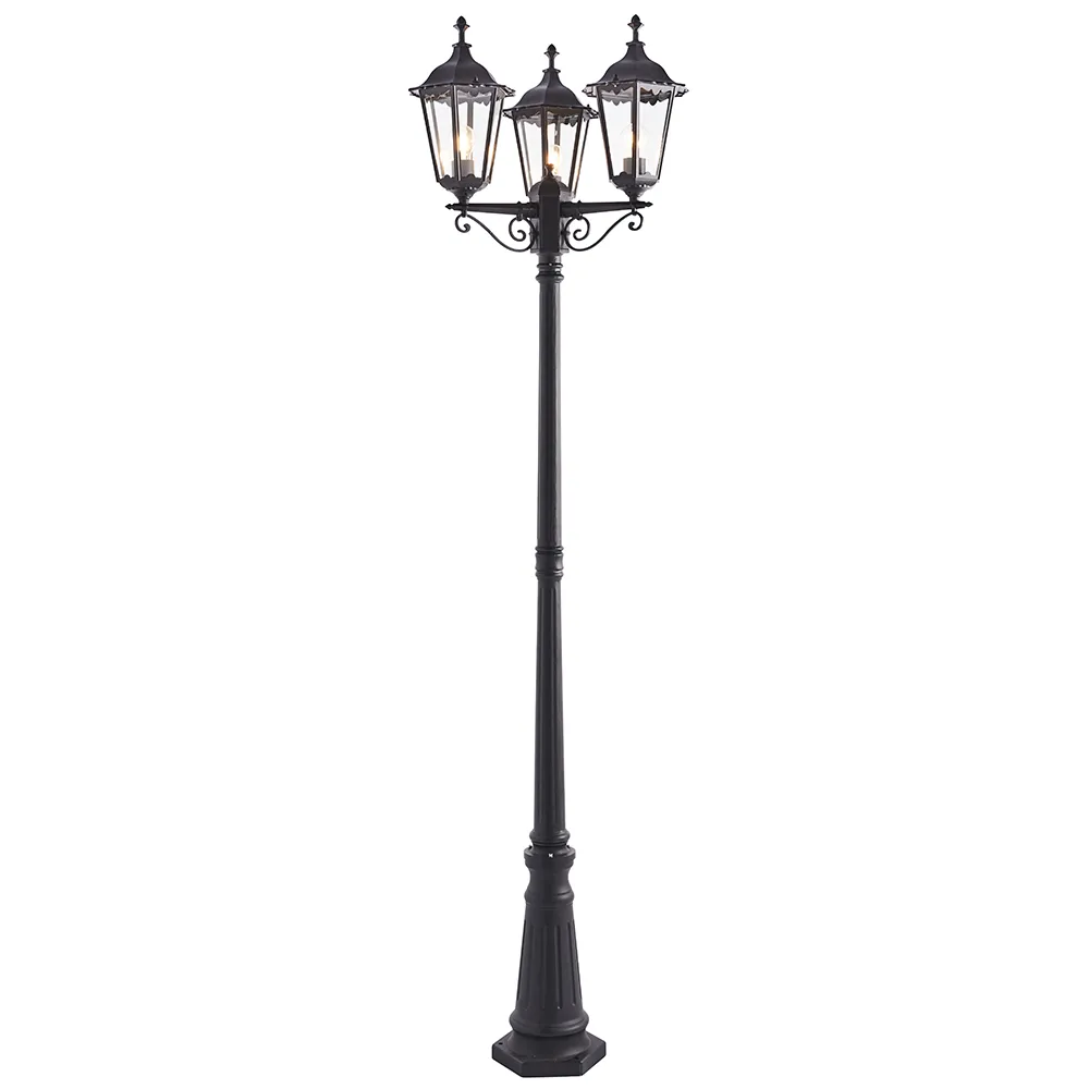 ENDON Burford Kültéri álló lámpa E27 3x60W fekete
