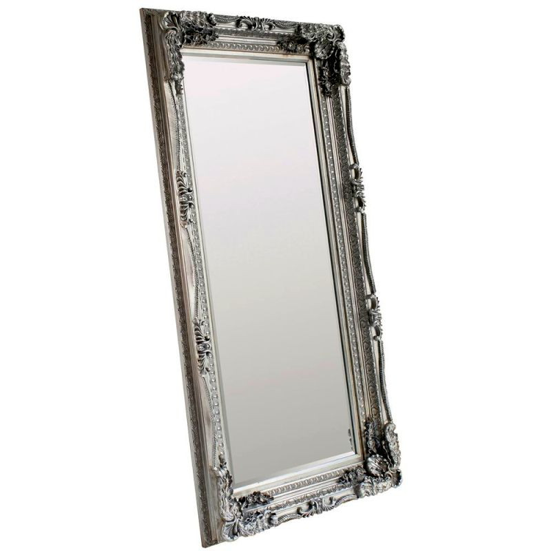 Endon Carved Louis Leaner Mirror Silver 1755x895mm - ED-84...