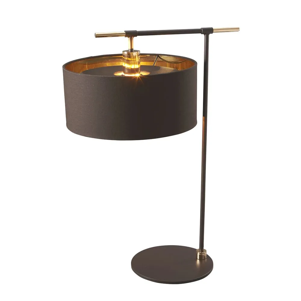 Elstead Balance Brown/csiszolt sárgaréz Table Lamp
