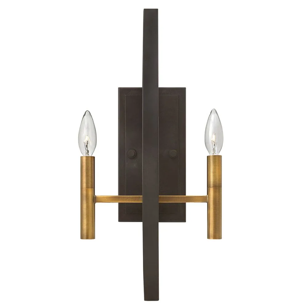 ELSTEAD Euclid Beltéri fali lámpa E14 2x60W bronz