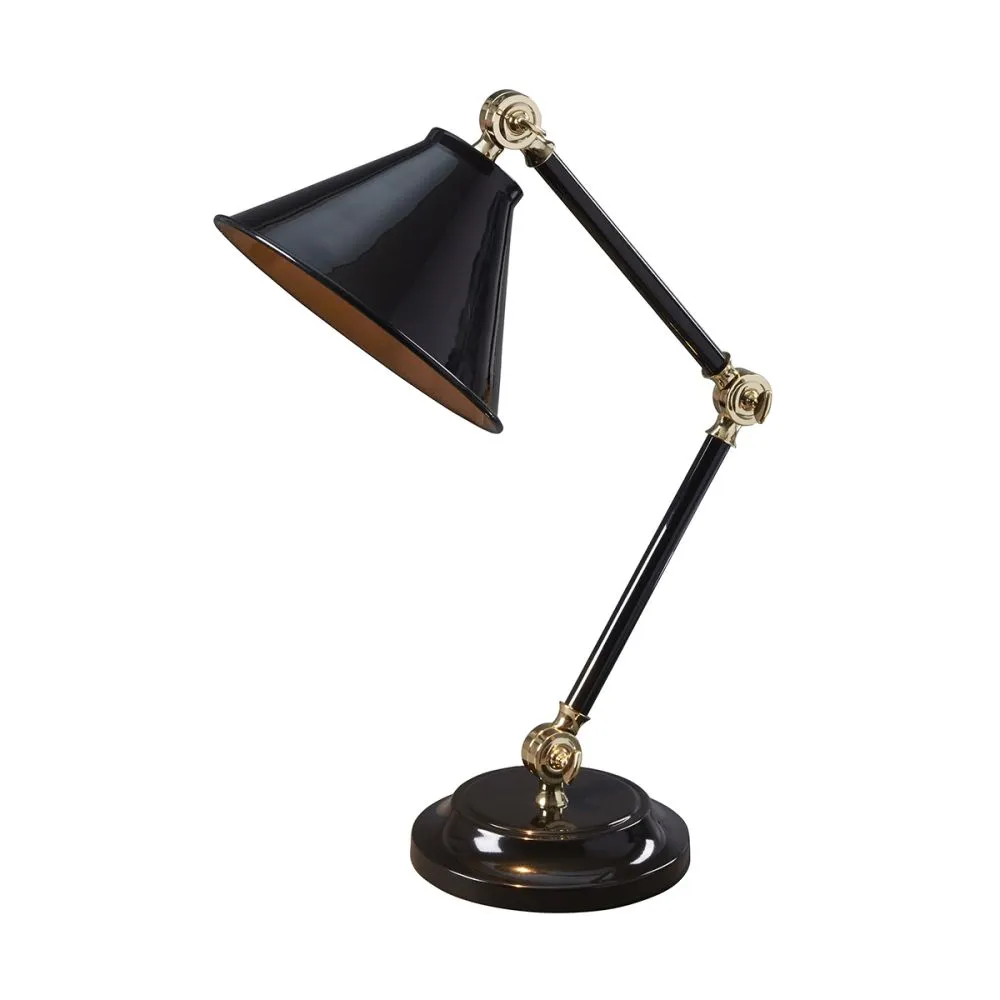 Elstead Provence Element Íróasztali lámpa E27 60W fekete...