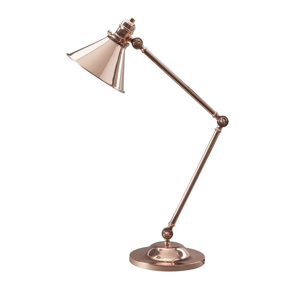 Elstead Provence Íróasztali lámpa E27 60W réz