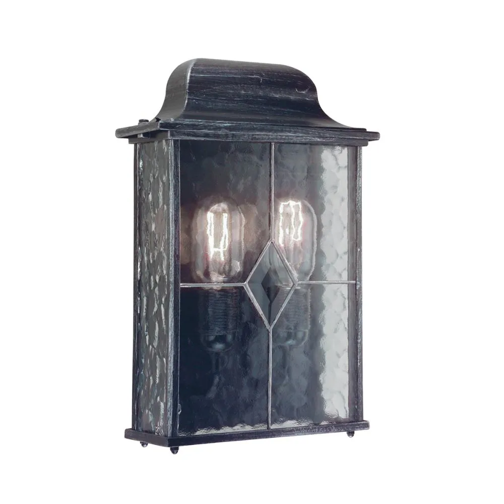 ELSTEAD Wexford Kültéri fali lámpa E27 2x60W fekete 