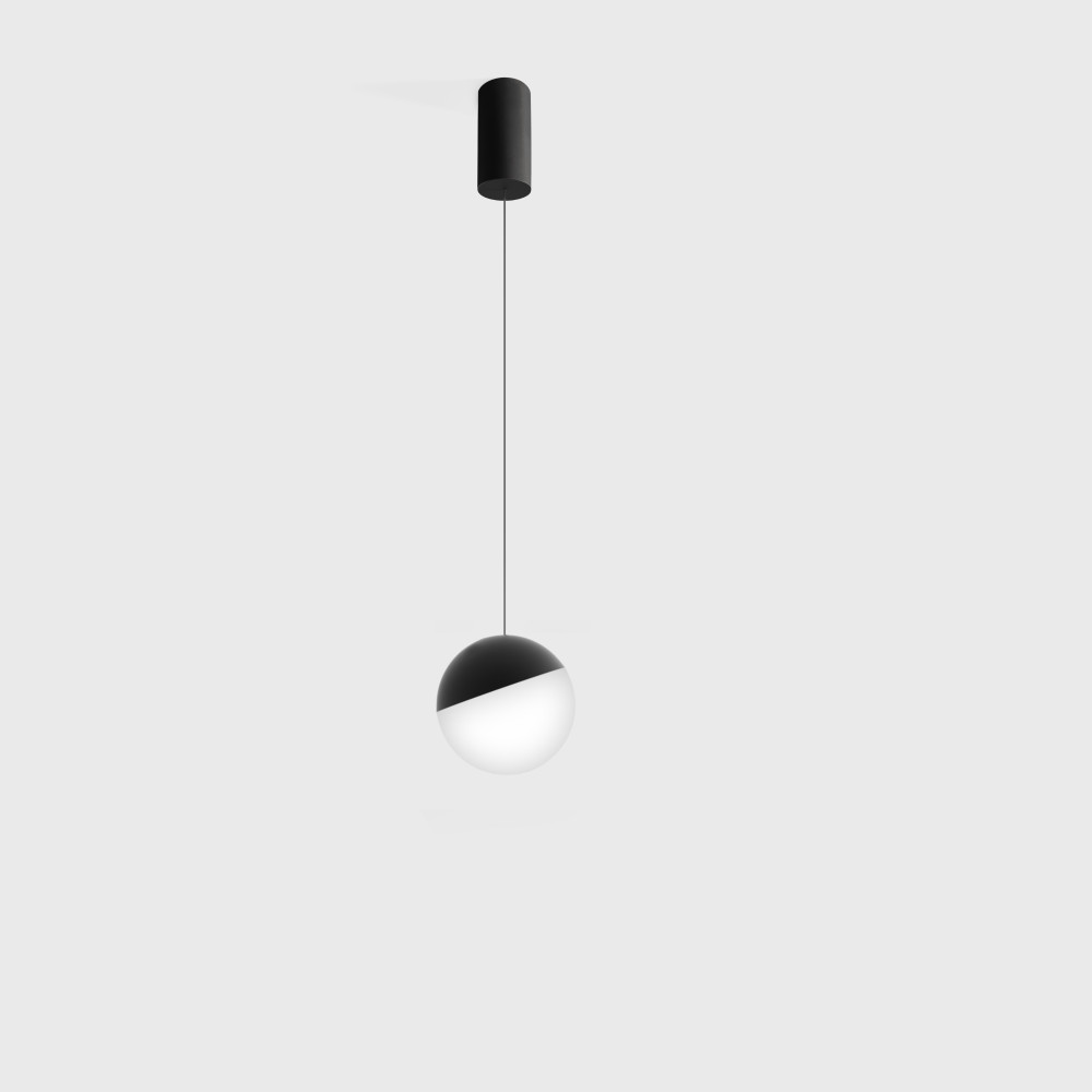 Pendant luminaire with surface base BALL M P, D100mm, H150...