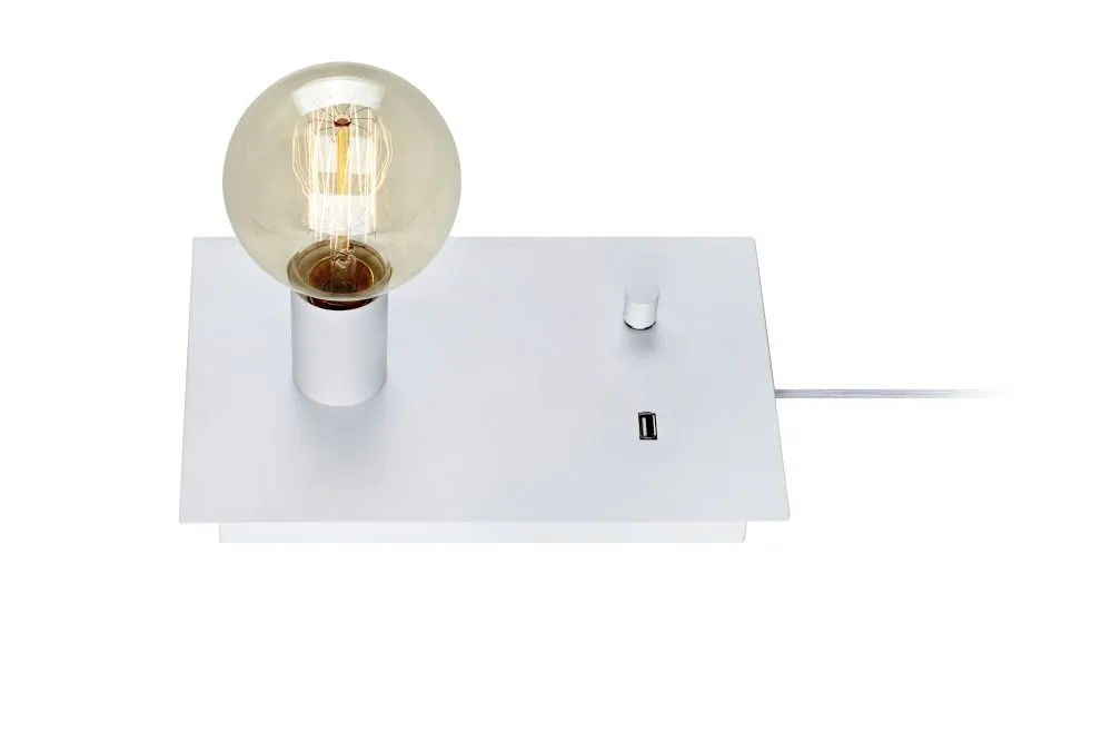 MARKSLÖJD LOAD Íróasztali lámpa USB E27 60W fehér