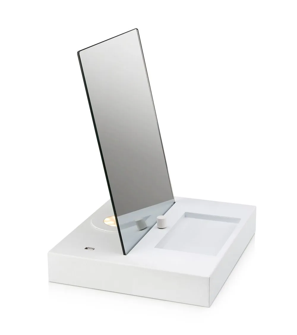 MARKSLÖJD REFLECT asztali tükör/fehér USB