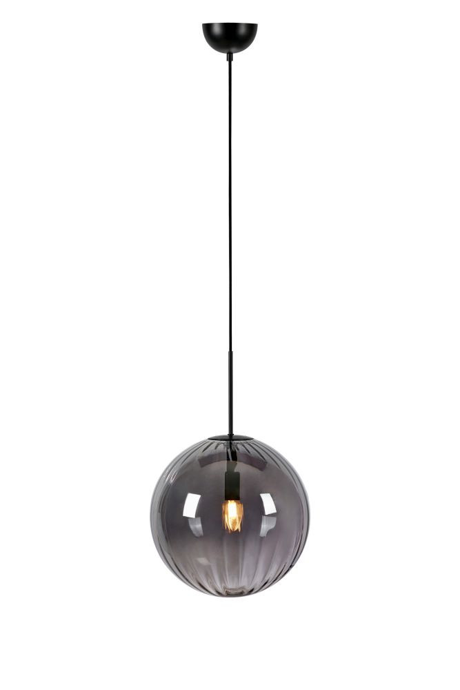 Markslöjd FENGARI Pendant 1L Matt Black/Smoke - MS-108762