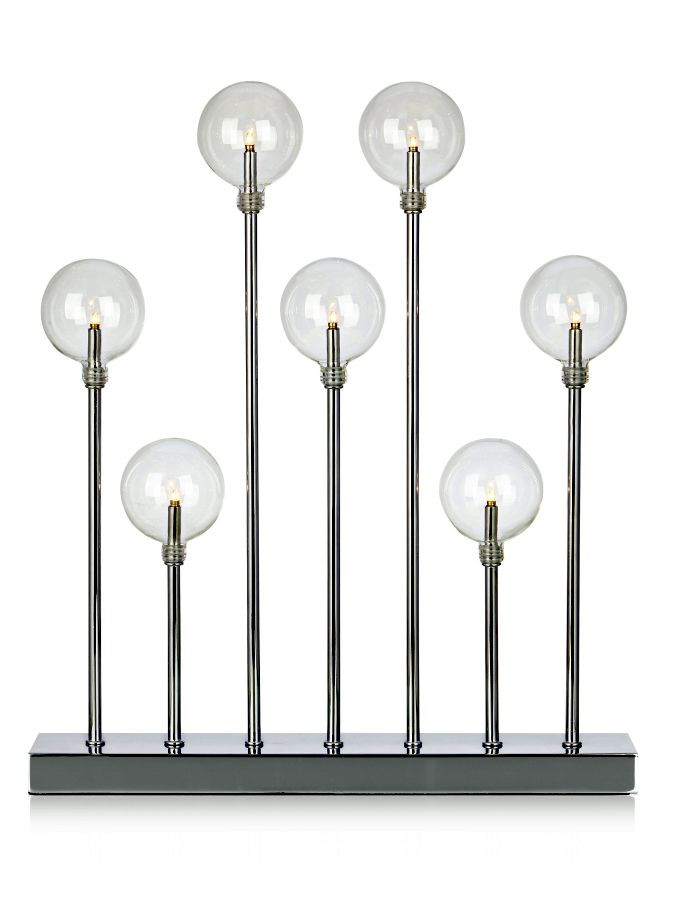 Markslöjd JUNIOR Metal candlestick 7 Glassball  E10 7x0,8W...