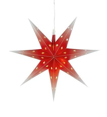 Markslöjd NICOLAS 2D Star 45cm Red/White tips IP44 DIOD/LE...