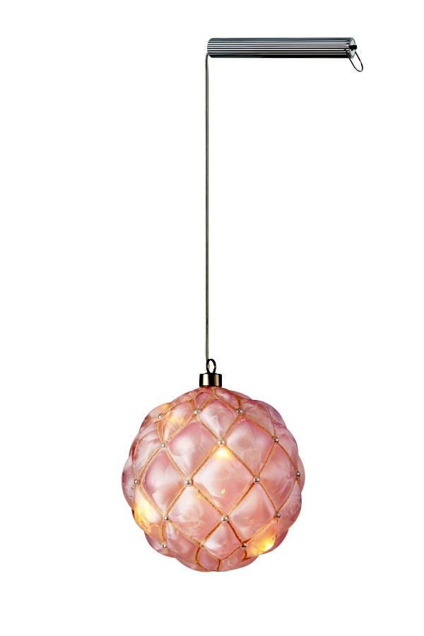 Markslöjd PEARL Glass Decoration 15cm 20L Pink DIOD/LED 20...