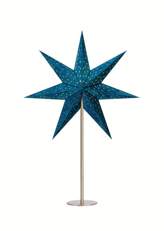 Markslöjd VELOURS Table Star 45cm Blue E14 1x25W metal/pap...