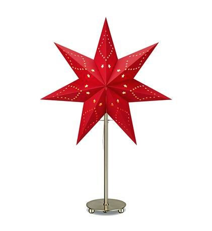 Markslöjd SATURNUS Table Star Red 35cm E14 1 METAL 