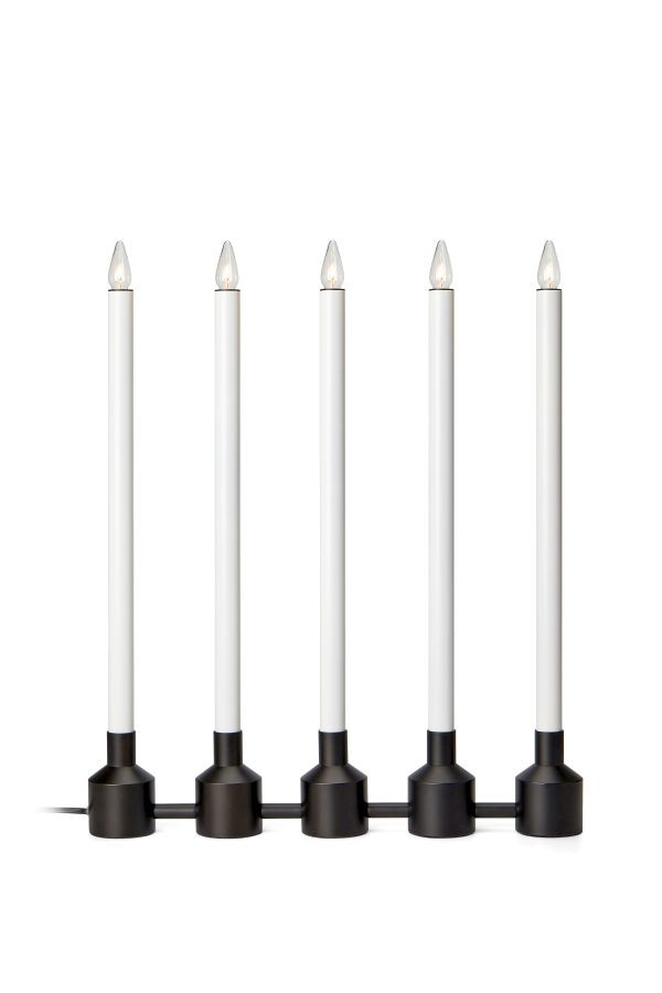 Markslöjd PHILIPPA Candlestick 5L Black/White    