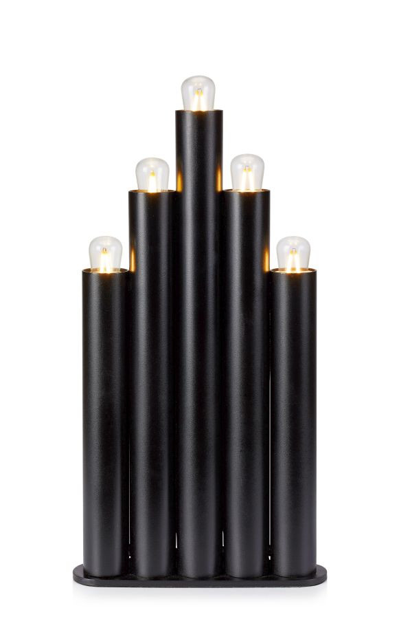 Markslöjd ORGANO Candlestick 5L Black    