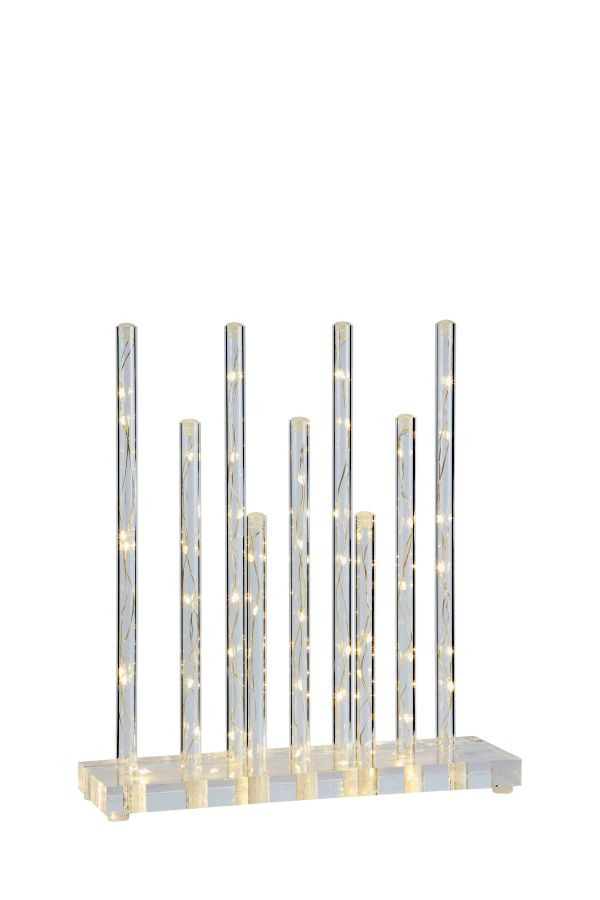 Markslöjd BLISS Candlestick 9 Pipes Clear/Chrome DIOD/LED ...
