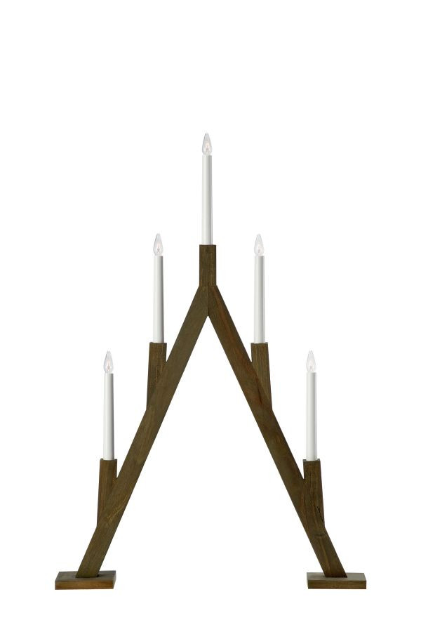 Markslöjd BJURFORS 5 Candlestick Stained Dark E10 5 WOOD 