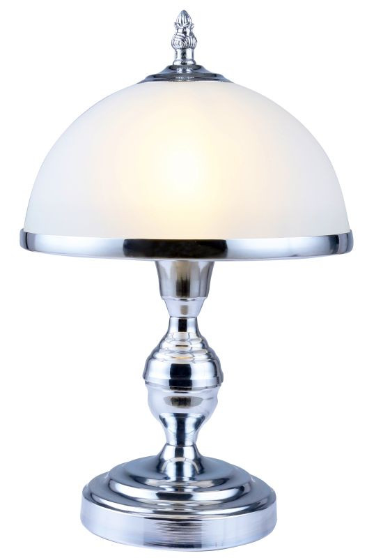 REALITY Lindgard  Table lamp, chrome, shade with chrome me...