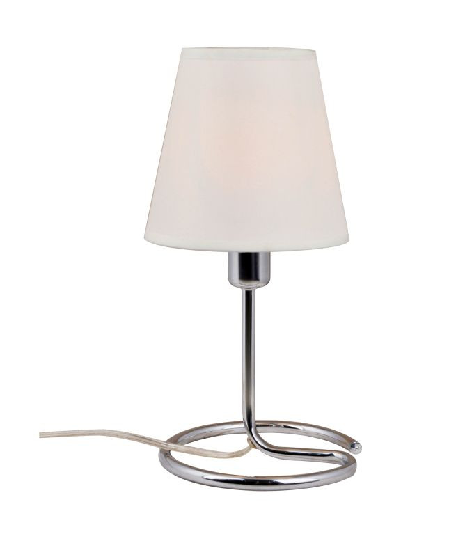 REALITY Eoli + shade  Table lamp, chrome, shade beige Dia:...