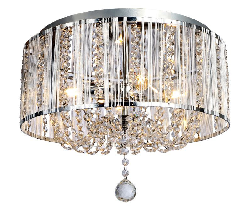 REALITY Evarton Ceiling lamp, chrome 4*E14 Max.40W bulb ex...
