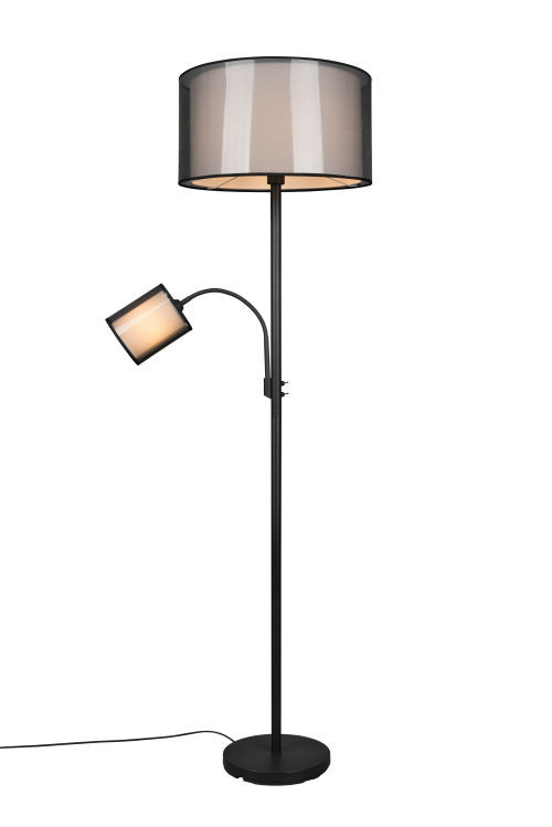 TRIO BURTON állólámpa excl.1xE27 excl.1xE14 ↕170cm Ø45cm...