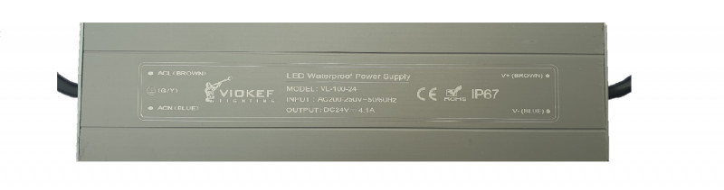 VIOKEF Power supply 24VDC 100W IP67 On-Off - VIO-00/8037