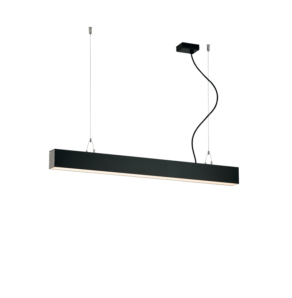 VIOKEF Linear Suspended L580 3000K Black Dim. Station Ult ...