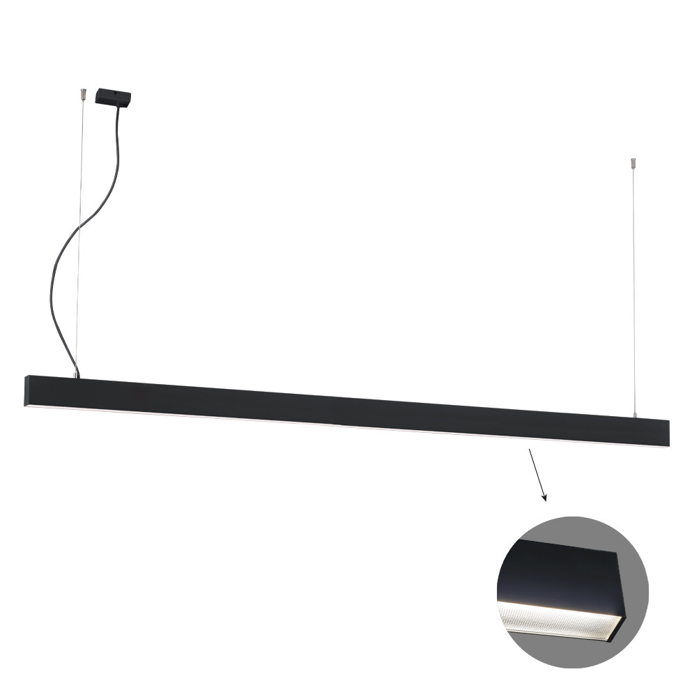 VIOKEF Linear Suspended L3100 4000K Black Microprismatic -...