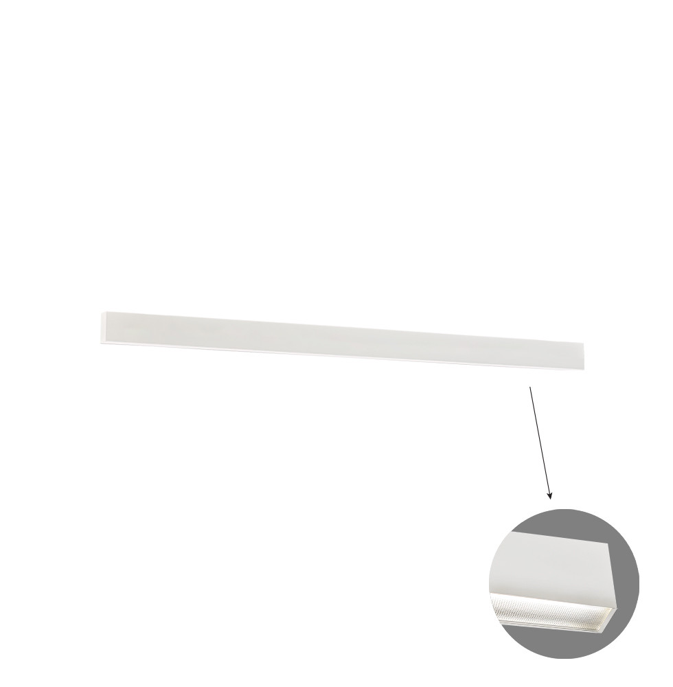 VIOKEF Linear Wall Lamp L1420 3000K White Microprismatic -...