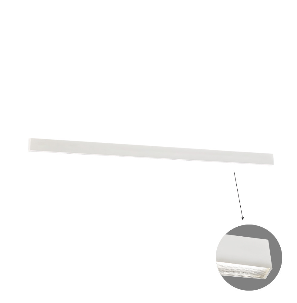 VIOKEF Linear Wall Lamp L2260 3000K White Microprismatic -...